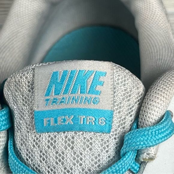 Nike Flex TR 6 Trainer Multisport Training Shoe Sneaker Gray Blue Womens 10 - Picture 7 of 9